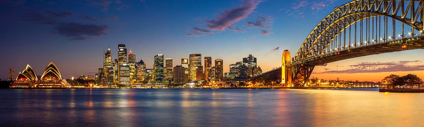 Sydney Harbour at dusk